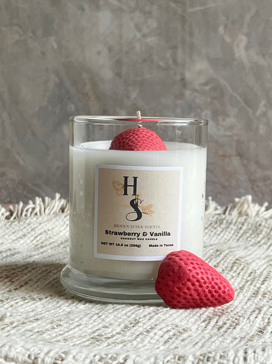 Strawberry & Vanilla- Candle